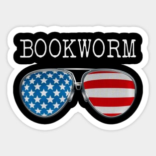 AMERICA PILOT GLASSES BOOKWORM Sticker